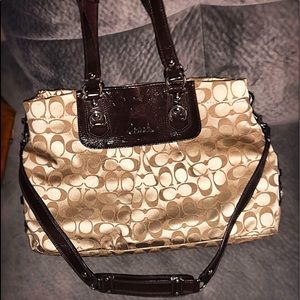 Coach Ashley Signature Sateen Carryall